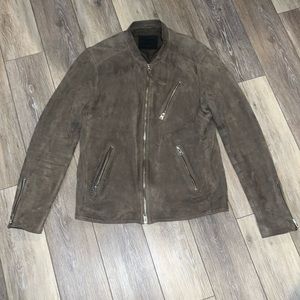 All Saints suede bomber jacket size XL